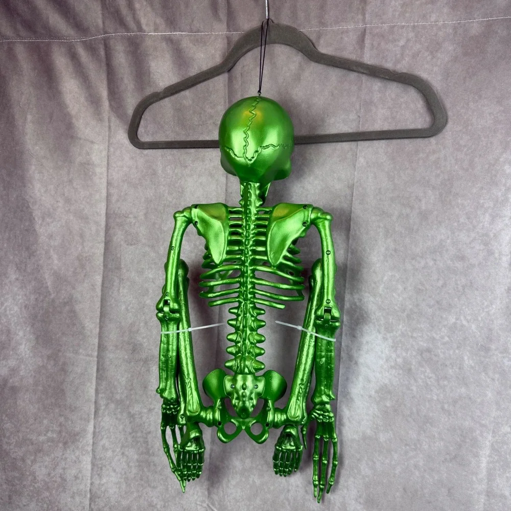 Target Hyde & EEK Boutique 36 Inch Alien Skeleton Green Metallic Halloween Decor